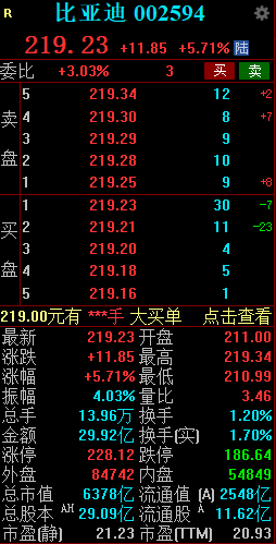 第五代插电混动DM技术发布 比亚迪午后涨超5%  第2张