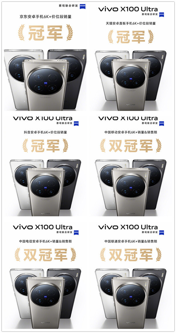 vivo X100 Ultra卖这么好？首销期间斩获多平台销量冠军  第2张