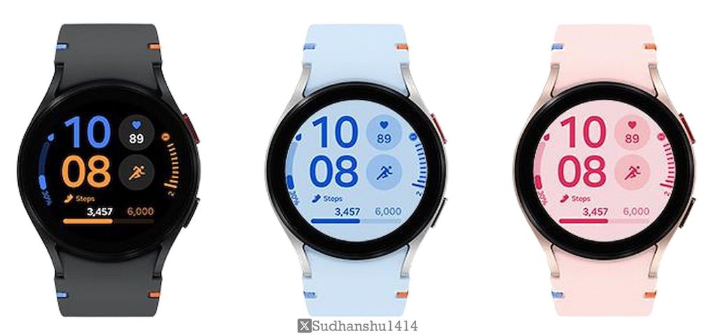 三星 Galaxy Watch FE 智能手表渲染图曝光：1.2 英寸屏幕、30 小时续航、Exynos W920 芯片  第1张