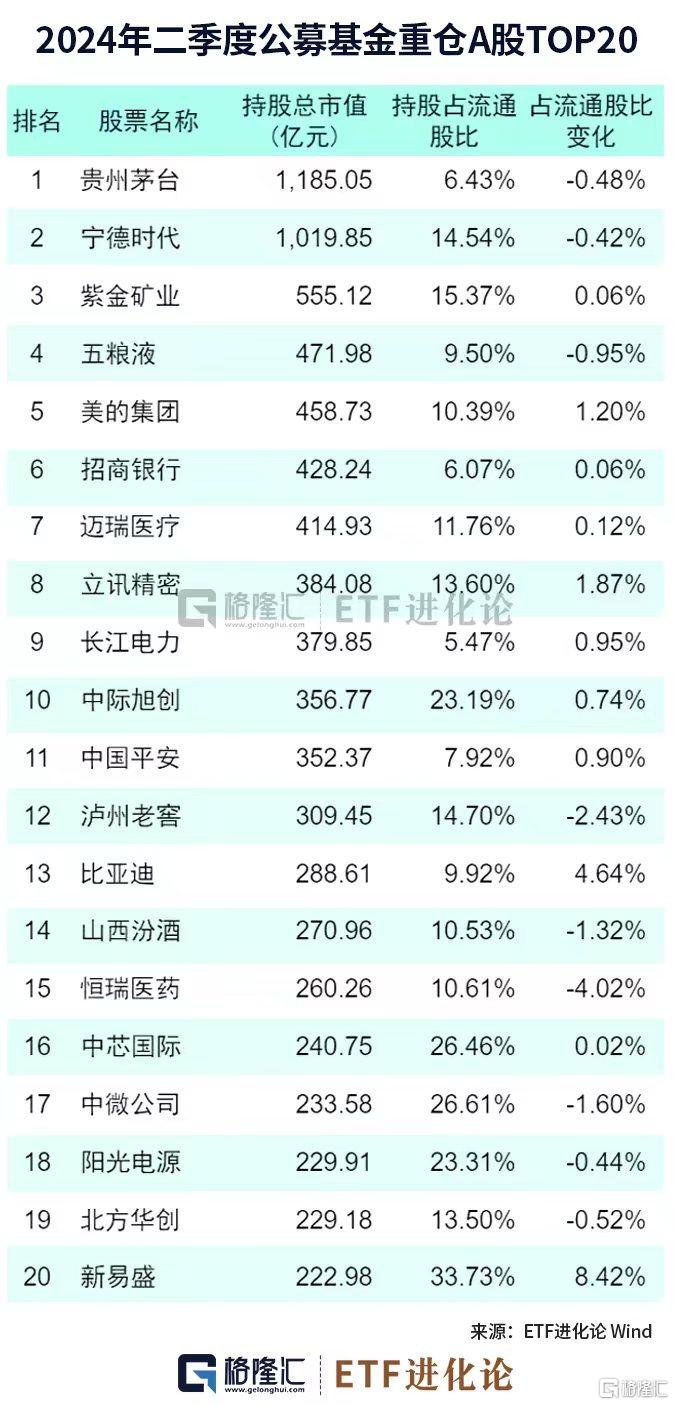 图解公募基金2024年二季报：加仓红利资产、科技、资源品板块，对港股配比明显回升  第3张