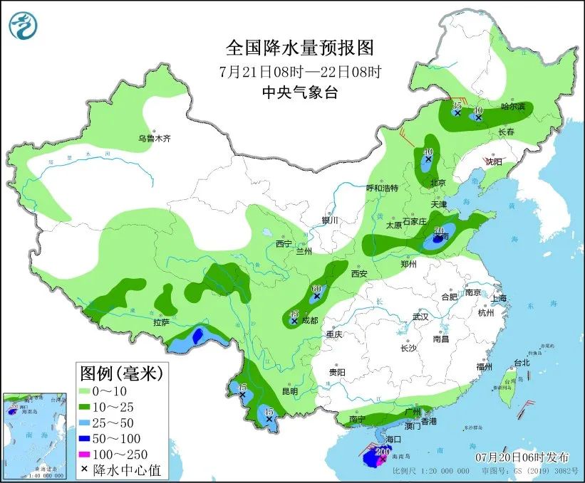 未来三天国内天气预报（7月20日）  第6张