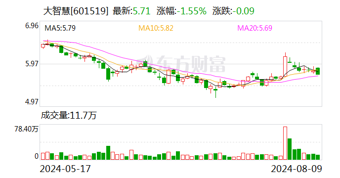 大智慧：2024年半年度净利润约-1.38亿元