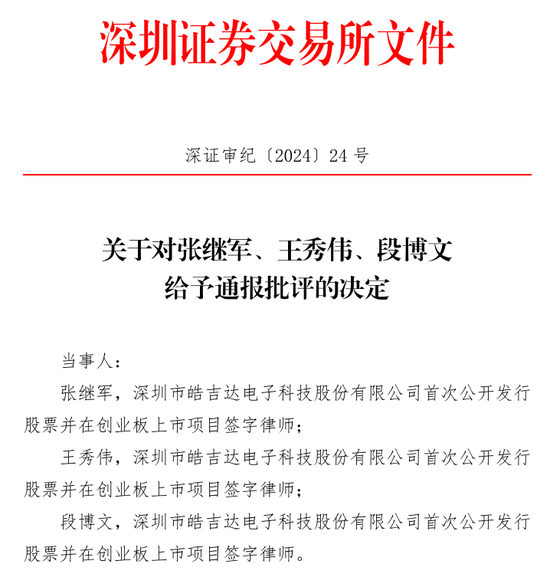 中信证券被监管层书面警示！涉皓吉达IPO项目  第4张